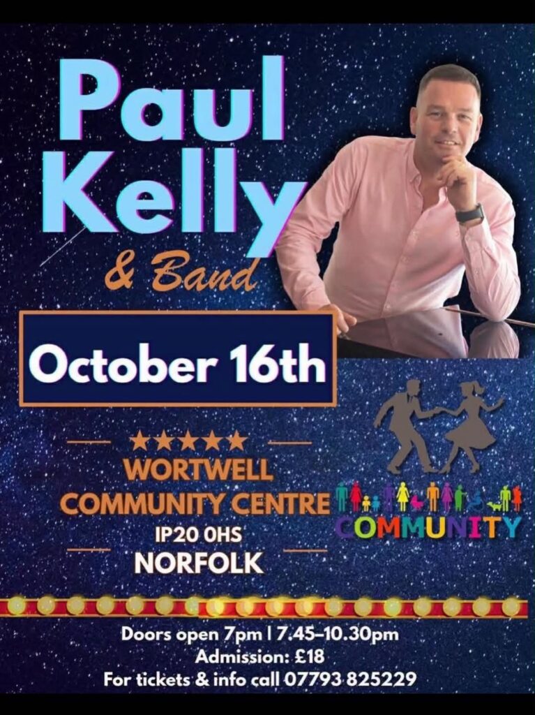 16th October Wortwell Community Centre, Norfolk